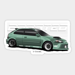 Civic Ek - Swapped Series J Sticker